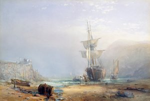 En disig morgon på kusten av Devon, 1853