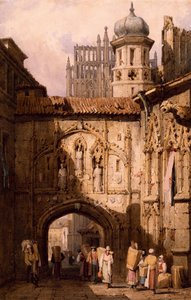 En vy i Nürnberg av Samuel Prout av Samuel Prout
