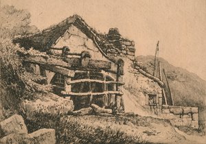 På Tintagel, 1816 av Samuel Prout