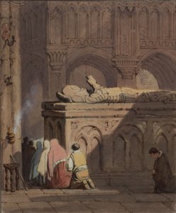 Kyrkinteriör av Samuel Prout