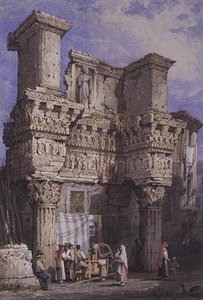 Forum of Nerva, Rom av Samuel Prout
