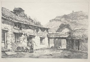 Lynmouth, 1819. av Samuel Prout