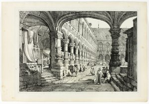 Prinsens palats, Liège av Samuel Prout