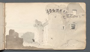Skissbok: Ruined Castle, 1814. av Samuel Prout