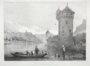 St. Goar och Rheinfels av Samuel Prout