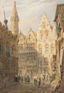 Ypres (akvarell) av Samuel Prout