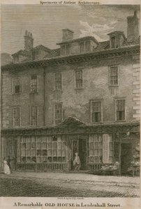 Nicholas Bentley, även känd som Dirty Dick, bodde på Leadenhall Street i London. av Samuel Rawle