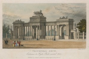 Triumfbåge, ingången till Hyde Park Corner, London, uppförd 1827