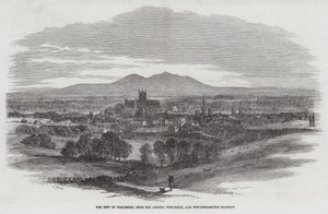 Staden Worcester, från Oxford, Worcester och Wolverhampton Railway