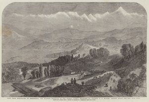 Utsikt från Darjeeling av Deodhunga, det högsta berget i världen, nyligen uppmätt av överste A S Waugh, Höjd över havet, 29002 fot av Samuel Read