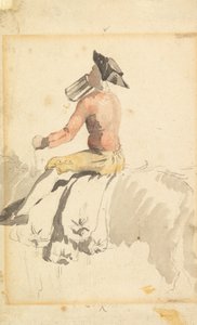 En brudgum till häst, drickande av Samuel Scott