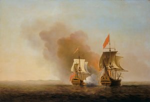 Kapningen av "Nuestra Senora de Cavadonga", ca 1743 (olja på duk) av Samuel Scott