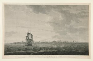 Utsikt över Charles-town, South Carolinas huvudstad av Samuel Smith