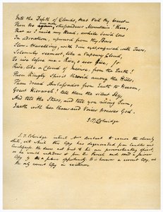 Hymn before Sunrise in the Vale of Chamouny, tryckt första gången 1802. av Samuel Taylor Coleridge