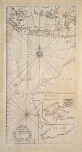 En kartläggning av New Hollands kust och angränsande delar av Samuel Thornton