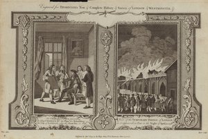 Londons bränder 1666 och 1758 av Samuel Wale