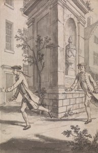 The Pursuit (förmodligen en design för Tyburn Chronicle) av Samuel Wale