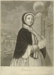 Vinter (mezzotint) av Samuel Wale
