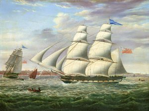 Barken "Andromeda" i två lägen av Samuel Walters