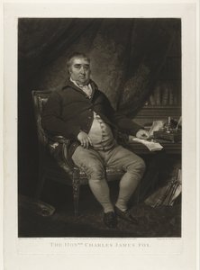 Porträtt av Charles James Fox Den ärade Charles James Fox (titel på objekt) av Samuel William Reynolds (I)