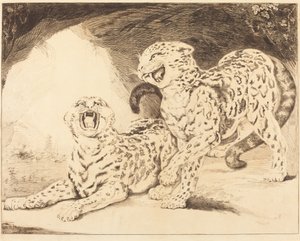 Leoparder av Samuel William Reynolds I after James Northcote