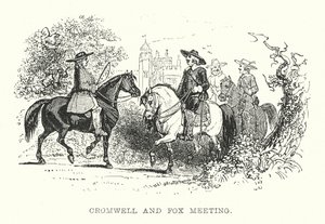 Möte mellan Cromwell och Fox (gravyr)