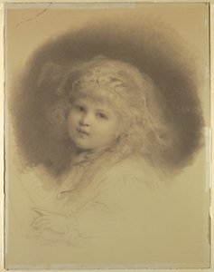 Porträtt av en ung flicka av Samuel Worcester Rowse