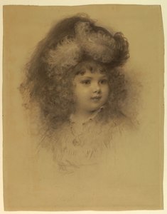 Porträtt av en ung flicka av Samuel Worcester Rowse