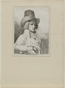 Porträtt av B. Reading, gravör av Samuel de Wilde