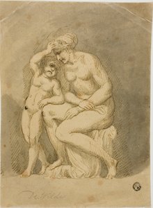 Venus och Amor av Samuel de Wilde