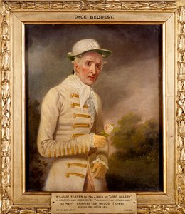 William Farren som Lord Ogleby i "Clandestine Marriage". av Samuel de Wilde