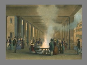 Sprudeln i Carlsbad, 1800-talet. av Sandman