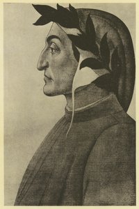 Botticelli: Dante Alighieri (s/v foto) av Sandro (after) Botticelli
