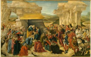 Tillbedjan av Magi av Sandro Botticelli