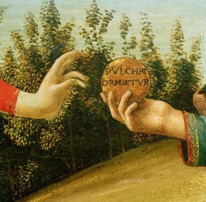 Paris dom (händer med äpple) av Sandro Botticelli