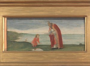 Saint Augustine och pojken på stranden av Sandro Botticelli