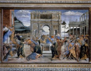Rotte Korahs straff av Sandro Botticelli