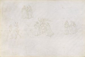 Teckningar till Dantes ”Den gudomliga komedin” (Purgatorio 17) av Sandro Botticelli