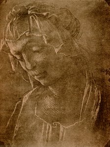 Kvinnligt huvud av Sandro Botticelli