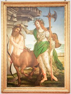 Italienska: Pallas och kentauren Pallas och kentauren av Sandro Botticelli