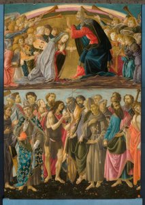 Maria kröning med helgon av Sandro Botticelli