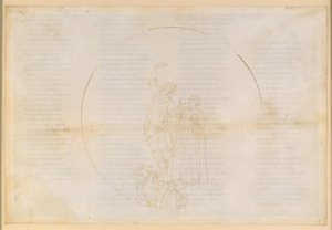 La Divina Commedia, Paradiso XIV. Den fjärde planetsfären (solhimlen): Salomo berättar för Dante om kroppens förhärligande efter uppståndelsen; uppstigning till Mars sfär; en vision av Kristus av Sandro Botticelli