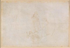 La Divina Commedia, Paradiso XVIII. Den femte planetsfären (Mars himmel): Cacciaguida nämner de saliga kamraterna i kampen för tron – övergång till Jupiters sfär av Sandro Botticelli