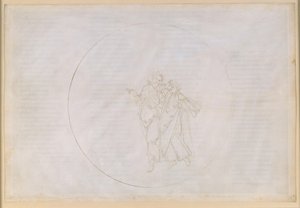 La Divina Commedia, Paradiso XV. Den femte planetsfären (Mars himmel): Cacciaguida, stamfader till familjen Alighieri, berättar för Dante om sina förfäder i det gamla Florens av Sandro Botticelli