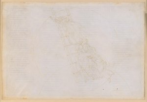 La Divina Commedia, Paradiso XXII. Den sjunde planetsfären (Saturnus himmel): Den helige Benedikts berättelse; uppstigningen via Jakobs stege till den fasta stjärnhimlen av Sandro Botticelli
