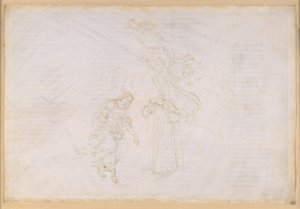 La Divina Commedia, Paradiso XXVII. Åttonde sfären (faststjärnhimlen): Petrus håller en straffpredikan mot det fördärvade påvedömet; uppstigning till kristallhimlen, det ”Primum Mobile” av Sandro Botticelli