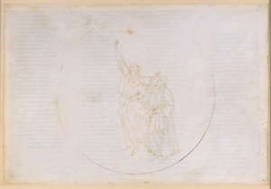 La Divina Commedia, Paradiso X. Uppstigningen till den fjärde planetsfären (solhimlen): Thomas av Aquinos ljus visar Dante de visas himmel av Sandro Botticelli
