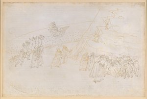 La Divina Commedia, Purgatorio III. Förpurgatoriet (Öring): De exkommunicerade avlidnas botgöring; samtal med Manfred von Hohenstaufen av Sandro Botticelli