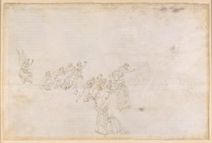 La Divina Commedia, Purgatorio II. Förpurgatoriet, Öarnas ring: Själarnas ankomst; Samtal med Casella av Sandro Botticelli