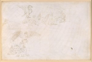 La Divina Commedia, Purgatorio IX. Förpurgatoriet: Mellanzonen och portterrassen: Dantes dröm; Framför purgatoriets port av Sandro Botticelli